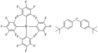 CAS # 198641-40-6, Bis(p-tert-butylphenyl)iodonium tetrakis(pentafluorophenyl)borate