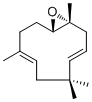 structure of CAS# 19888-34-7, Humulene epoxide II
