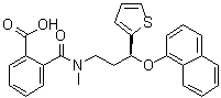 CAS # 199191-67-8, 2-[[Methyl[(3S)-3-(1-naphthalenyloxy)-3-(2-thienyl)propyl]amino]carbonyl]benzoic acid