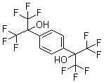 structure of CAS# 1992-15-0, alpha,alpha,alpha',alpha'-Tetrakis(trifluoromethyl)-1,4-benzenedimethanol