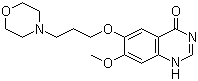 structure of CAS# 199327-61-2, 7-甲氧基-6-(3-吗啉-4-基丙氧基)喹唑啉-4(3H)-酮