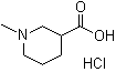 structure of CAS# 19999-64-5, N-Methylpiperidine-3-carboxylic acid hydrochloride
