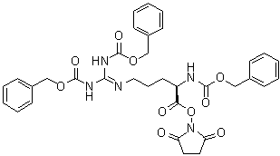CAS # 200191-86-2, (10R)-10-[[(2,5-Dioxo-1-pyrrolidinyl)oxy]carbonyl]-3-oxo-1-phenyl-5-[[(phenylmethoxy)carbonyl]amino]-2-oxa-4,6,11-triazadodec-4-en-12-oic acid phenylmethyl ester