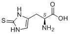 structure of CAS# 2002-22-4, (alphaS)-alpha-amino-2,3-dihydro-2-thioxo-1H-Imidazole-4-propanoic acid