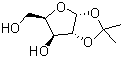 structure of CAS# 20031-21-4, 1,2-O-Isopropylidene-alpha-D-xylofuranose