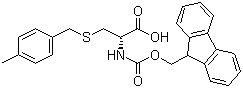 structure of CAS# 200354-41-2, Fmoc-S-4-methylbenzyl-D-cysteine