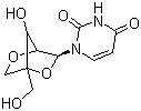 CAS # 200435-92-3, 1-(2'-O,4-C-Methylene-beta-D-ribofuranosyl)uridine, 1-[2,5-Anhydro-4-C-(hydroxymethyl)-alpha-L-lyxofuranosyl]-2,4(1H,3H)-pyrimidinedione