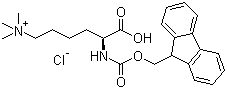 structure of CAS# 201004-29-7, Fmoc-N',N',N'-三甲基-L-赖氨酸氯化物