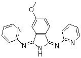 CAS # 20102-77-6, 5-Methoxy-1,3-bis(2-pyridylimino)isoindoline, 5-Methoxy-N-2-pyridinyl-1-(2-pyridinylimino)-1H-isoindol-3-amine