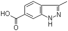 structure of CAS# 201286-96-6, 3-甲基-1H-吲唑-6-羧酸