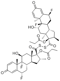 structure of CAS# 201812-64-8, Desfluoromethyl Fluticasone Propionate Disulfide