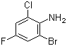 structure of CAS# 201849-14-1, 2-溴-6-氯-4-氟苯胺