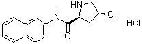 structure of CAS# 201994-57-2, (2S,4R)-4-Hydroxy-N-2-naphthalenyl-2-pyrrolidinecarboxamide monohydrochloride