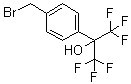 structure of CAS# 202134-57-4, 2-[4-(溴甲基)苯基]-1,1,1,3,3,3-六氟丙-2-醇
