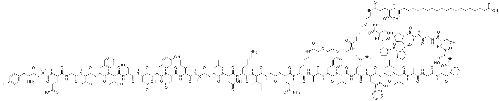 structure of CAS# 2023788-19-2, 替哲帕肽