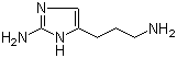 structure of CAS# 202391-71-7, 5-(3-Aminopropyl)-1H-imidazol-2-amine