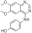 structure of CAS# 202475-60-3, 4-(4'-Hydroxyphenyl)amino-6,7-dimethoxyquinazoline