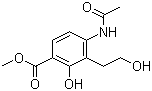 CAS # 202664-85-5, 4-(Acetylamino)-2-hydroxy-3-(2-hydroxyethyl)benzoic acid methyl ester