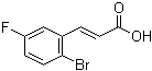 structure of CAS# 202865-70-1, 3-(2-Bromo-5-fluorophenyl)-2-propenoic acid