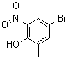 structure of CAS# 20294-50-2, 4-溴-6-甲基-2-硝基苯酚