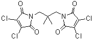 structure of CAS# 203115-63-3, 1,1'-(2,2-Dimethyl-1,3-propanediyl)bis[3,4-dichloro-1H-pyrrole-2,5-dione]
