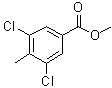 structure of CAS# 203573-09-5, 3,5-Dichloro-4-methylbenzoic acid methyl ester