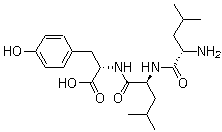 structure of CAS# 20368-24-5, L-Leucyl-L-leucyl-L-tyrosine