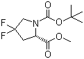 structure of CAS# 203866-17-5, tert-Butyl (2S)-2-(methoxycarbonyl)-4,4-difluoropyrrolidine-1-carboxylate