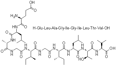CAS # 204060-45-7, L-alpha-Glutamyl-L-leucyl-L-alanylglycyl-L-isoleucylglycyl-L-isoleucyl-L-leucyl-L-threonyl-L-valine