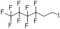 structure of CAS# 2043-55-2, 1H,1H,2H,2H-Perfluorohexyl iodide