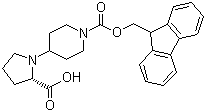 CAS 登录号：204318-02-5, N-芴甲氧羰基-4-哌啶基-L-脯氨酸