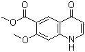 structure of CAS# 205448-65-3, 1,4-二氢-7-甲氧基-4-氧代-6-喹啉羧酸甲酯