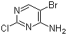 structure of CAS# 205672-25-9, 4-Amino-5-bromo-2-chloropyrimidine