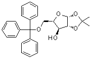 CAS 登录号：20590-53-8, 1,2-O-(异丙亚基)-5-O-(三苯基甲基)-alpha-D-呋喃木糖