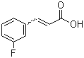 structure of CAS# 20595-30-6, 3-Fluorocinnamic acid