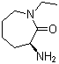 structure of CAS# 206434-45-9, (3S)-3-Amino-1-ethylhexahydro-2H-azepin-2-one