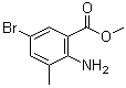 structure of CAS# 206548-14-3, 2-氨基-5-溴-3-甲基苯甲酸甲酯