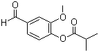 structure of CAS# 20665-85-4, Vanillin isobutyrate