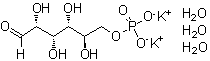 structure of CAS# 207727-36-4, D-Glucose 6-(dihydrogen phosphate) dipotassium salt trihydrate