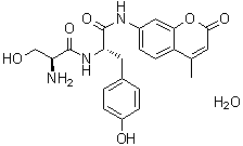 structure of CAS# 207735-67-9, L-丝氨酰-N-(4-甲基-2-氧代-2H-1-苯并吡喃-7-基)-L-酪氨酰胺一水合物