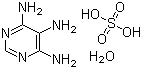 structure of CAS# 207742-76-5, 4,5,6-三氨基嘧啶硫酸盐水合物