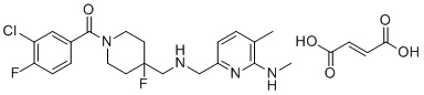 structure of CAS# 208109-39-1, F13714 fumarate