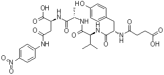 CAS # 208264-84-0, N-(3-Carboxy-1-oxopropyl)-L-tyrosyl-L-valyl-L-alanyl-N-(4-nitrophenyl)-L-alpha-asparagine