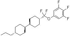 structure of CAS# 208338-50-5, 5-[二氟[(反式,反式)-4'-丙基[1,1'-联环己烷]-4-基]甲氧基]-1,2,3-三氟苯
