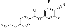 CAS # 208528-35-2, 4-(3-Butenyl)benzoic acid 4-cyano-3,5-difluorophenyl ester
