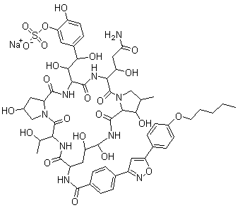 structure of CAS# 208538-73-2, Micafungin sodium