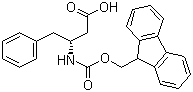 structure of CAS# 209252-16-4, Fmoc-D-beta-homophenylalanine