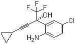 structure of CAS# 209414-27-7, (S)-1-(2-Amino-5-chlorophenyl)-1-(trifluoromethyl)-3-cyclopropyl-2-propyn-1-ol