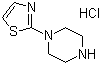 structure of CAS# 209733-13-1, 1-(噻唑-2-基)哌嗪盐酸盐