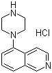 structure of CAS# 209733-17-5, 5-(1-Piperazinyl)isoquinoline hydrochloride